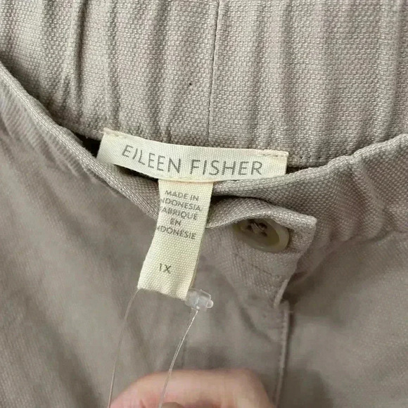 NWT Eileen Fisher Organic Cotton Hemp Stretch Lantern Pant size 1X - Picture 5 of 9